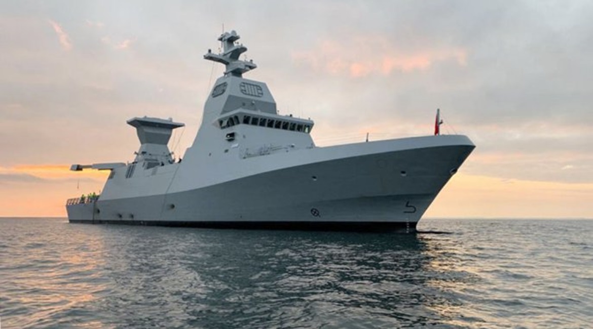 INS 
        
         without its Israeli weapons and systems during sea trials in the Baltic.