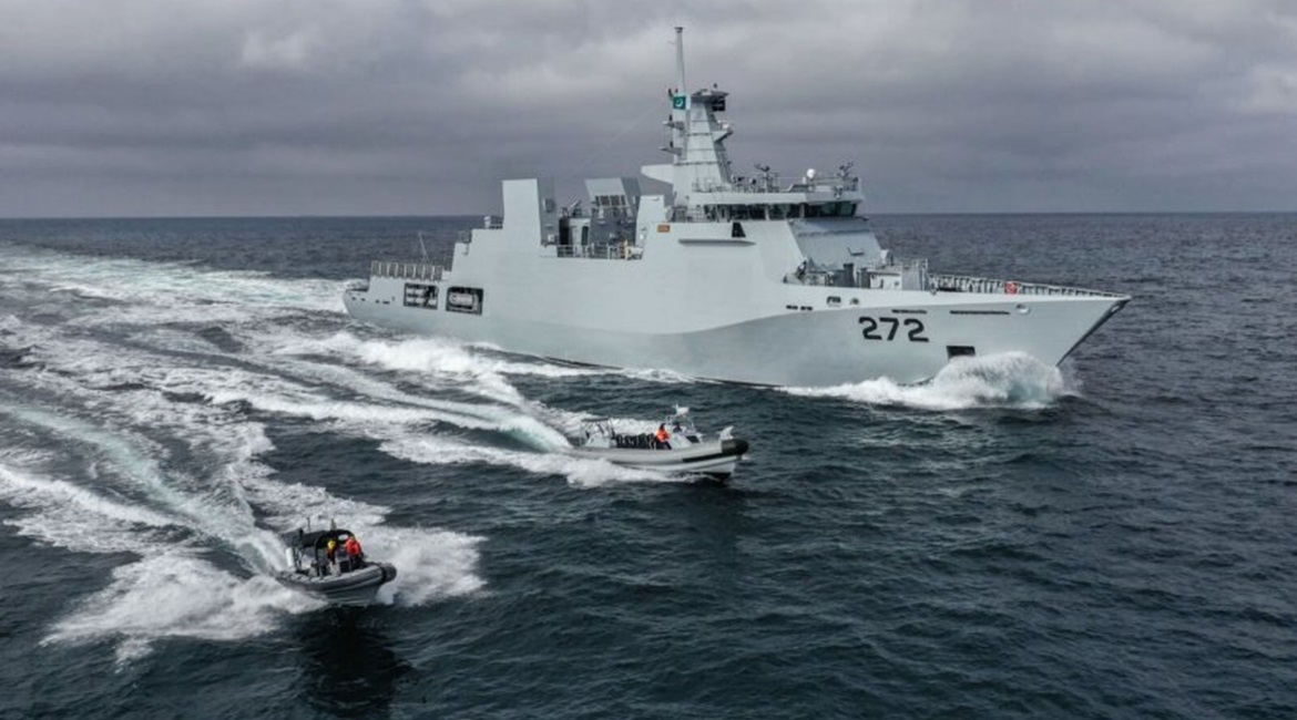 The Pakistan Navy commissioned PNS Tabuk, its second and final Yarmook-class corvette, in a ceremony held on 12 November at the Port of Constanta in Romania. Constructed by Dutch shipbuilder Damen, the vessel is seen here during sea trials.