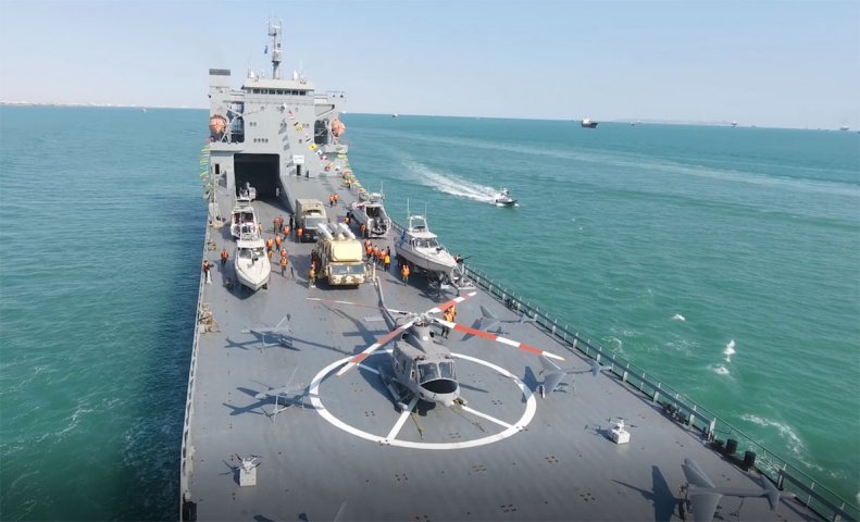 The IRGC Navy’s new expeditionary base ship
Shahed Roudaki
.
(Islamic Revolution Guards Corps)