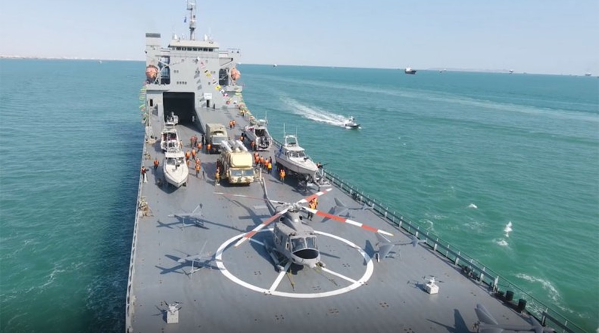 The IRGC Navy's new expeditionary base ship 
        
        .