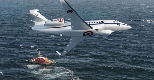 A Dassault Falcon 2000 for the French Navy.