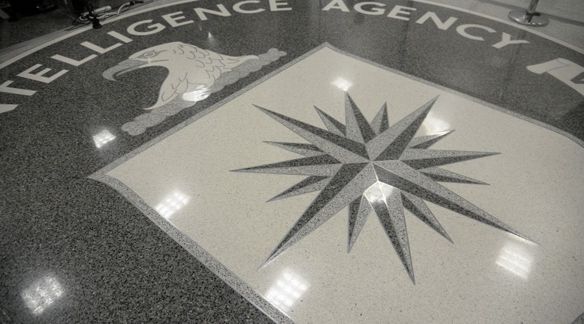 The shield of the CIA  at the agency's headquarters in Langley, Virginia. During his first official visit to a government agency on 21 January 2017, US President Donald Trump addressed CIA staff, although the executive's relations with the intelligence...