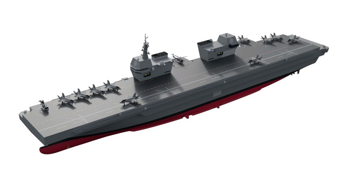 The RoKN unveiled on 3 January a revised conceptual design for its future light aircraft carrier featuring a twin-island arrangement.