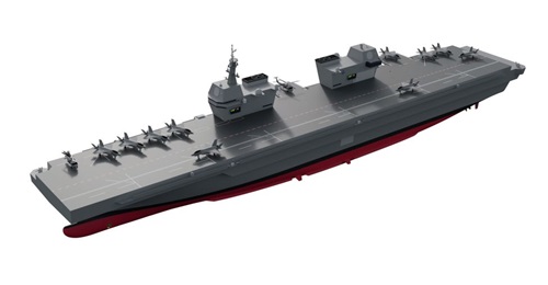 The RoKN unveiled on 3 January a revised conceptual design for its future light aircraft carrier featuring a twin-island arrangement.