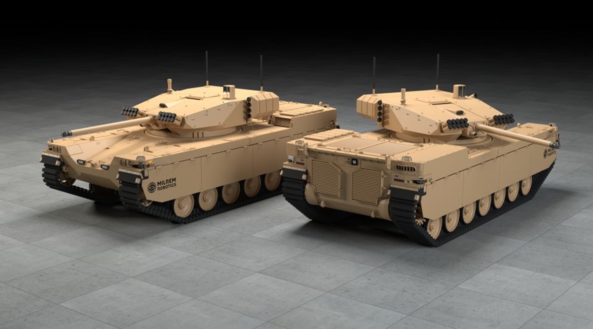 The Type-X RCV is approximately three to four times lighter than a conventional IFV.