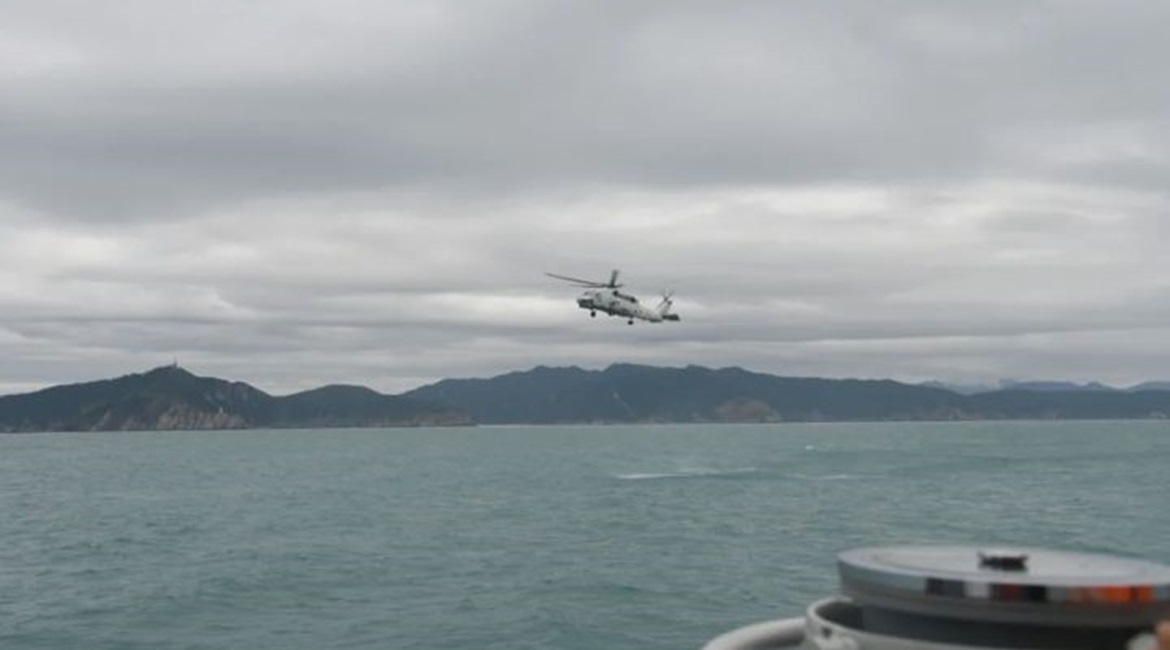 An image published by the PLAN's SSF in early January showing new ASW-capable variant of the Z-20 helicopter taking part in what appear to be naval exercises at an undisclosed location.