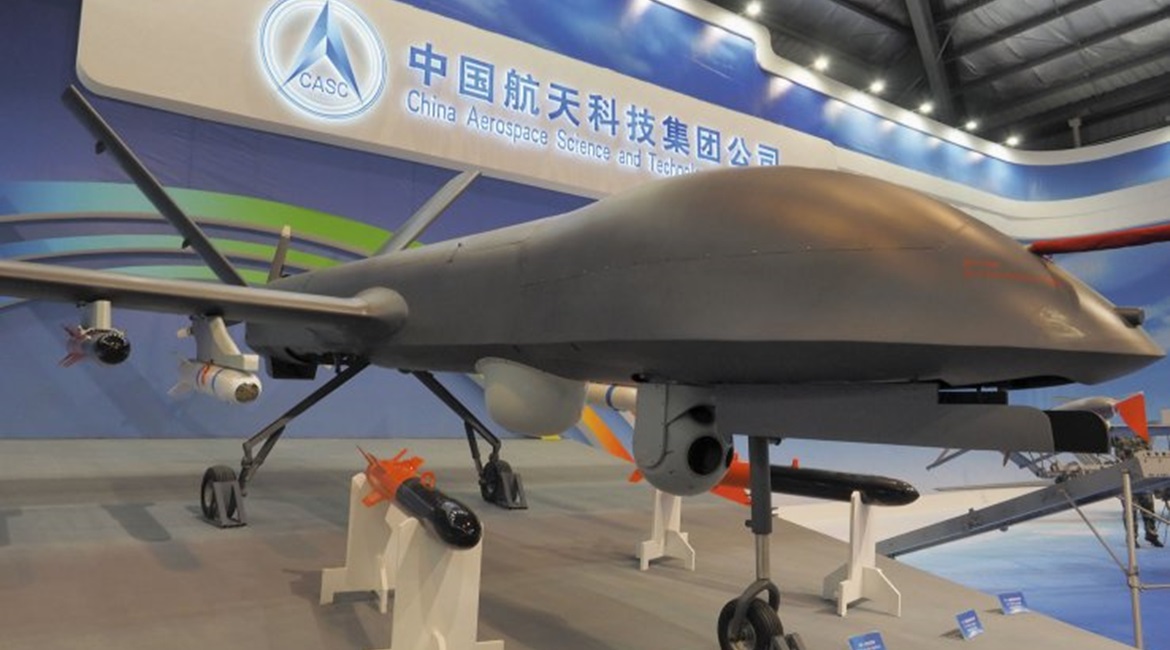 A CH-4B multirole MALE UAV being displayed by China Aerospace Science and Technology Corporation. Pakistan received five CH-4s from China in mid-January, according to the Pakistan Exim Trade Info website. It is unclear, however, which variant of the UA...