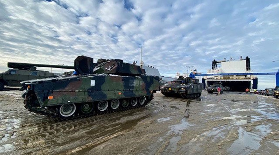 The RNLA CV9035NLs that returned home from Lithuania at the end of January will be among the 122 IFVs that will receive an MLU.