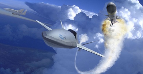 Northrop Grumman's concept for an unmanned aerial vehicle capable of employing multiple air-to-air weapons.