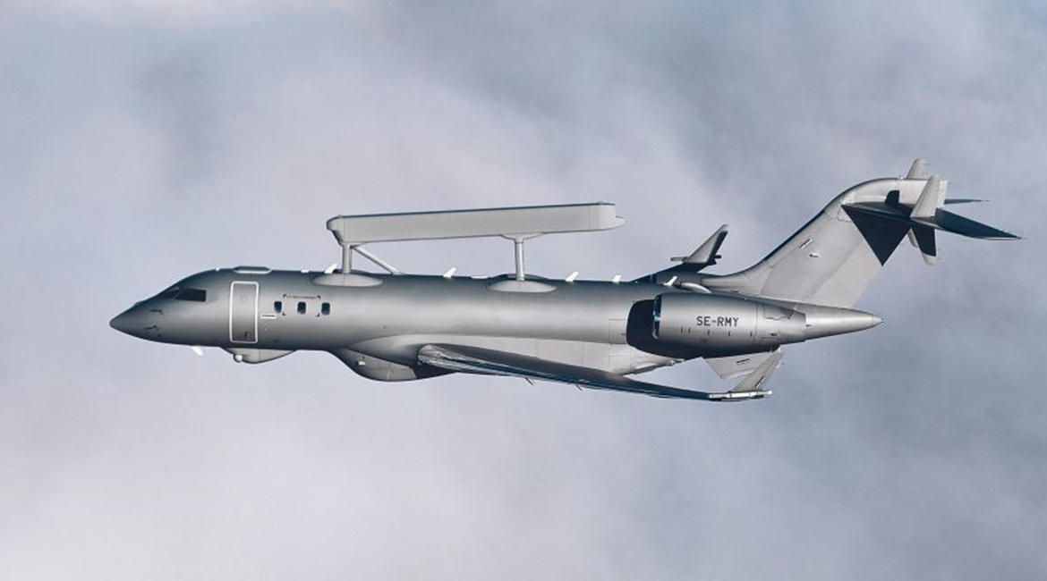 Saab delivered the third of five GlobalEye aircraft to the UAE on 20 February.