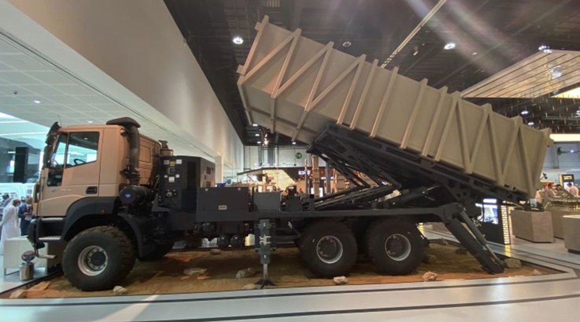 The HAS-250 launcher with two missile canisters.