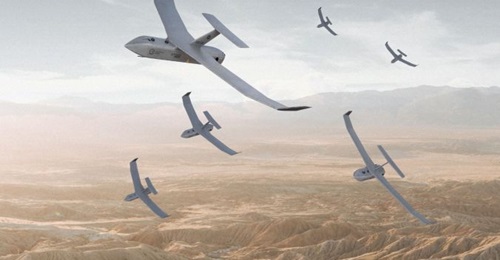 Paramount Group's N-Raven swarming unmanned system can be deployed as a loitering munition force or enhanced sensor team.