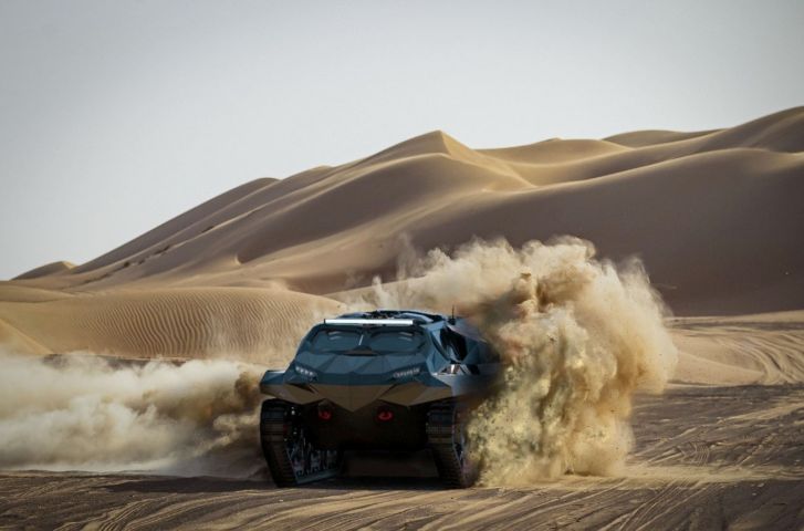 Ukraine’s Highland Systems unveiled its Storm amphibious APC at IDEX 2021. (Streit Group )