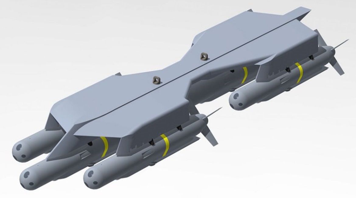 The HSL launcher for the SmartGlider Light can carry multiple all-up-rounds.