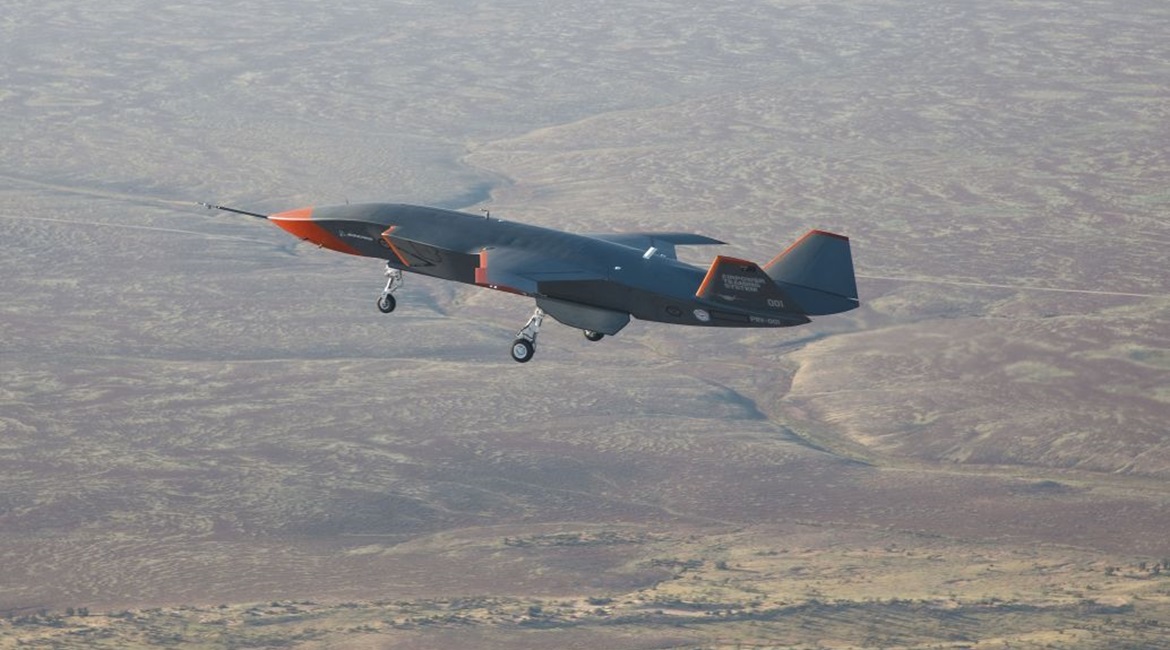 Boeing Australia carried out the first flight of its 'Loyal Wingman' UAV on 27 February. The aircraft took off from the Woomera Range Complex in South Australia.