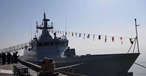 (pictured here in China during its handover ceremony to the RMN on 14 January) was commissioned into the RMN's 11th LMS Squadron at Sepanggar in a ceremony held on 5 March.