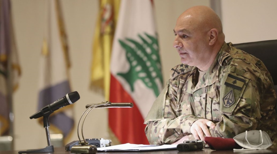 Gen Aoun criticised Lebanon's politicians in a speech publicised by the LAF.