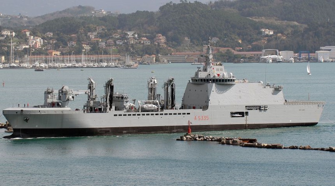 was delivered to the Italian Navy on 12 March.