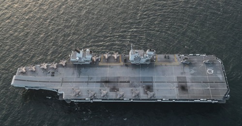 The Integrated Review expresses the UK's commitment to collective security beyond the Euro-Atlantic area, particularly in the Indo-Pacific, where a multinational task group led by HMS 
        
         will be deployed later this year.