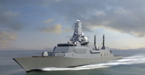The UK's current shipbuilding plan includes eight Type 26 frigates (pictured), five Type 31 frigates, and a projected follow-on Type 32 general-purpose frigate.