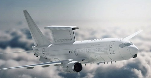 An artist's impression of the E-7A Wedgetail AEW1 in UK service. A planned procurement of five such platforms has now been reduced to just three.