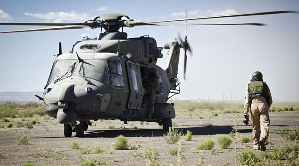 A German Army NH90 operating in Afghanistan. The service has formed a new helicopter command to streamline the decision-making process of the recently formed DSK Rapid Forces Division.
