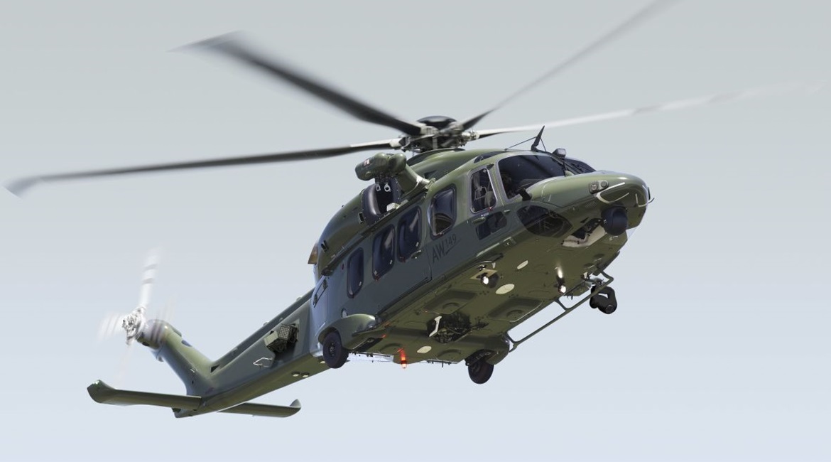 Leonardo is competing for the UK's NMH with its AW149 helicopter.