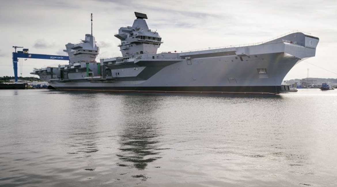 The UK is pursuing an opportunity to collaborate with India on BAE Systems' Queen Elizabeth-class aircraft carrier (pictured).