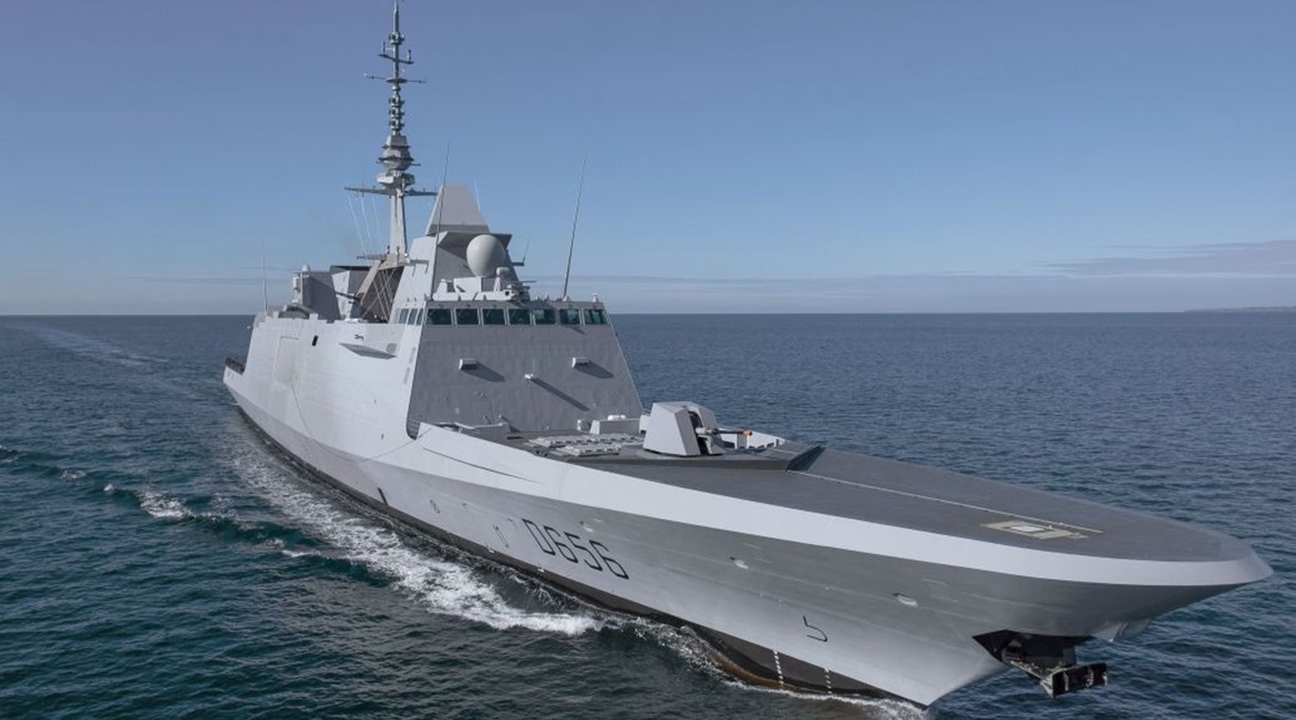 the first of two FREMM DA frigates enhanced with air-defence capabilities.