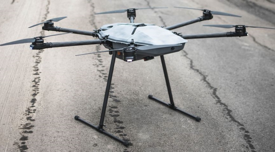 The DroneHunter uses a net tether to capture rogue UAVs. It can now integrate with US Army's FAAD C2 system.