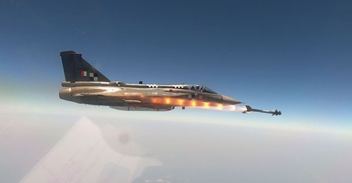 India test-fired the Python 5 AAM from a Tejas LCA for the first time on 27 April, according to the PIB.