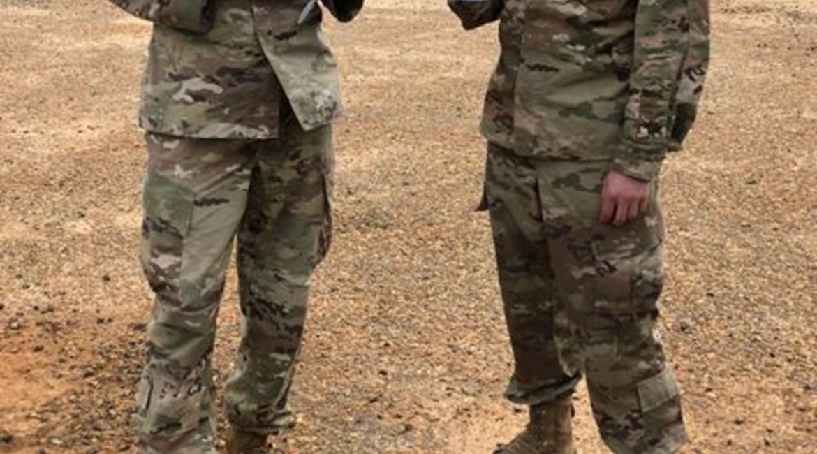 US soldiers hold a flight-ready Bell micro UAS with propellers. The US Army's corporate research laboratory wants to continue its collaborative relationship with Bell for the development of the aircraft.