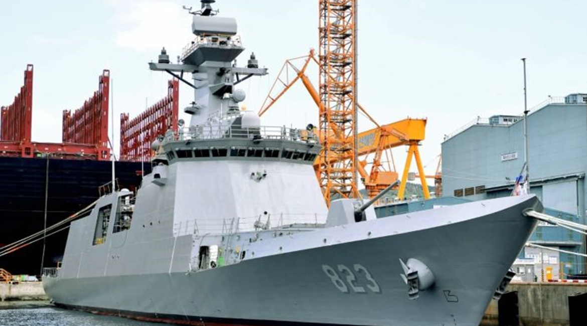 South Korean shipbuilder DSME launched the fifth of eight Daegu (FFX-II)-class frigates on order for the RoKN in a ceremony held on 3 May at the company's Okpo shipyard on Geoje Island.