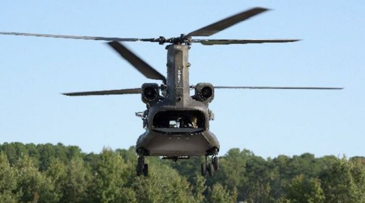 The standard Honeywell T55 engine that currently powers the Chinook puts out 5,000 shp for a combined 10,000 shp per helicopter. With the GE T408 fitted, the Chinook generates a combined 15,000 shp.
