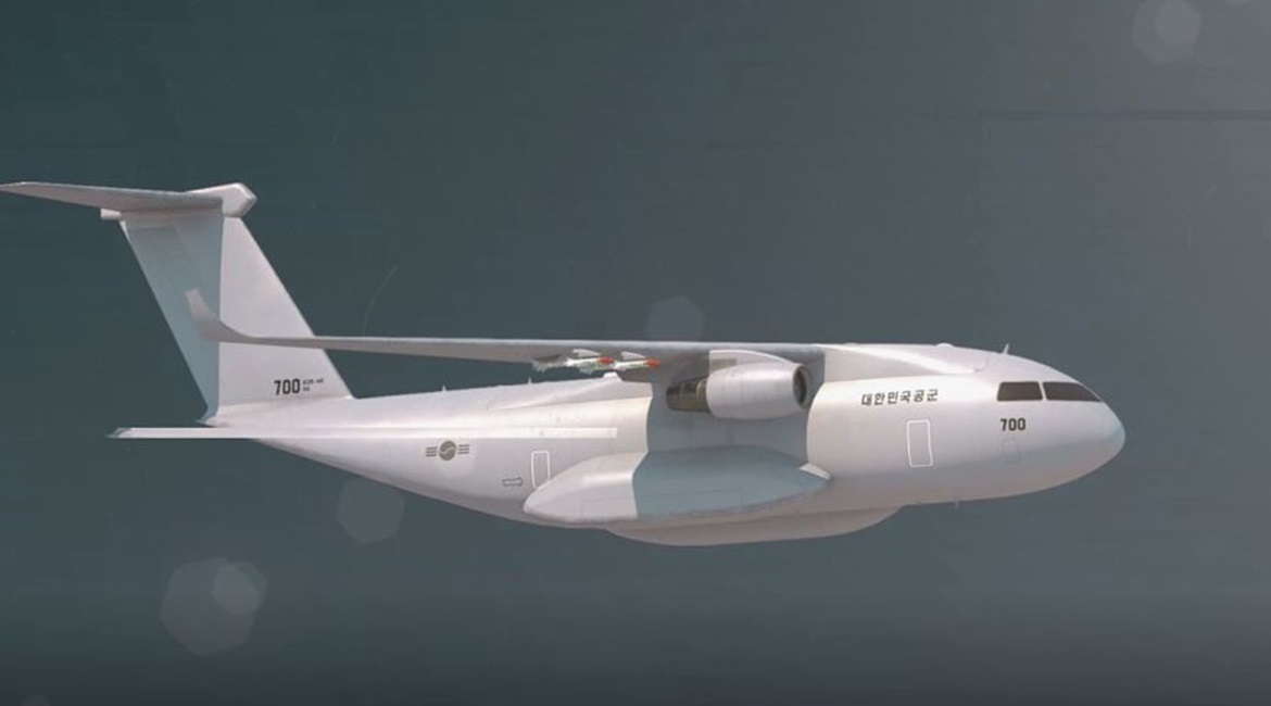 A screengrab from a KAI promotional video released on 11 May showing CGI of the medium-size, twin-engine, multirole military transport aircraft the company is proposing to develop for the South Korean military and export markets.