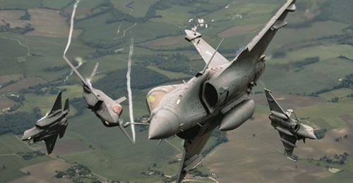 US F-35A and French Rafale fighters flying their first joint exercises geared at enhancing fourth and fifth generation integration, combat readiness, and fighting capabilities. Exercise 'Atlantic Trident 21' will also feature F-35B aircraft from the UK.