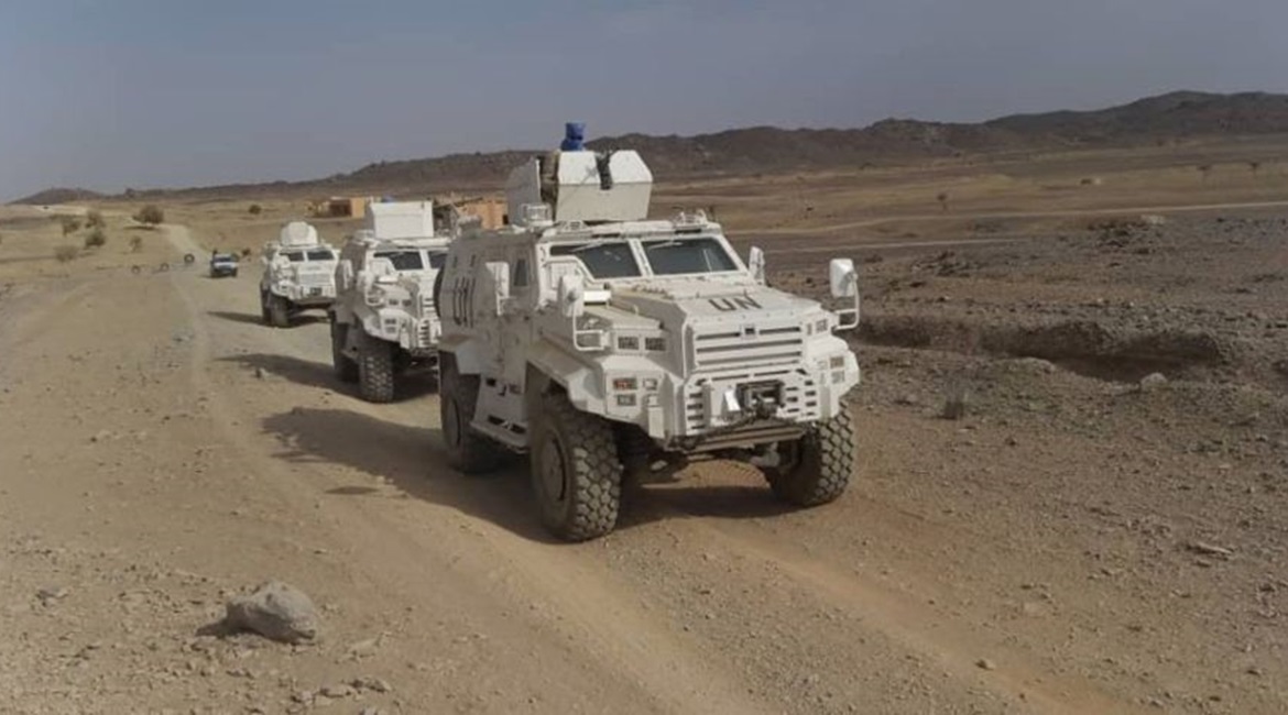 Ejder Yalçins on patrol with UN peacekeepers in Mali.