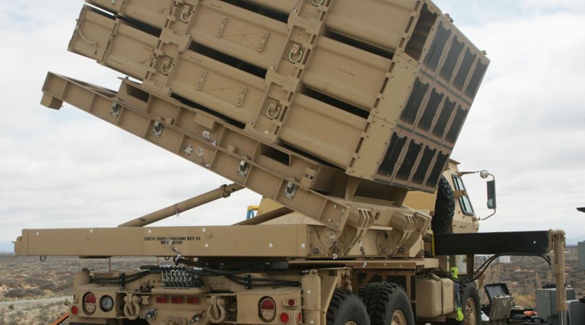 The MML launcher during a preliminary design review at the Dynetics facility in 2015. The army cancelled the programme later.