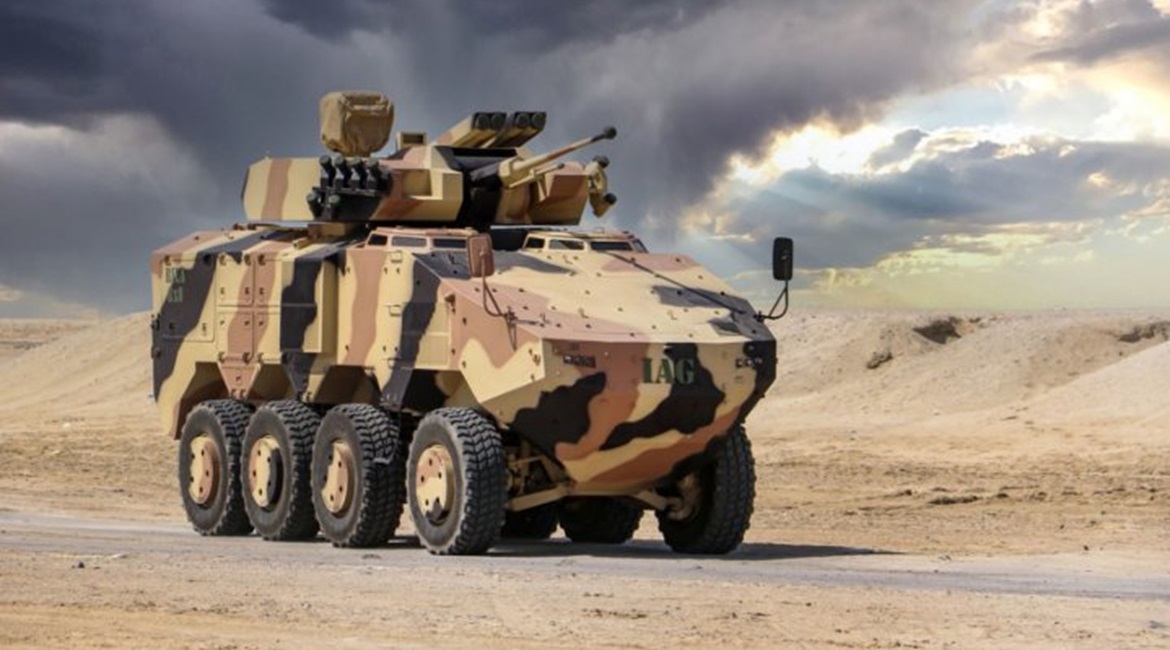 IAG's Rila 8x8 was designed as a private venture.
